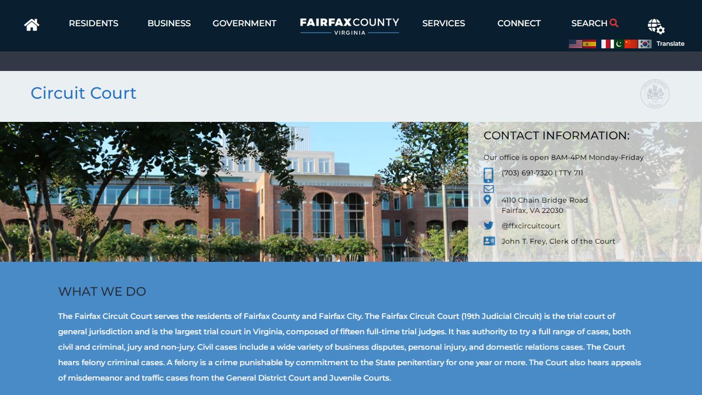 Circuit Court | Circuit Court - Fairfax County, Virginia
